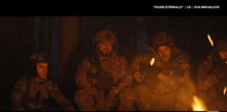 Marking 4 years of battle in Ukraine with tough song and flicks