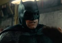 Ben Affleck’s Batman Returns in New Mech Swimsuit Photograph