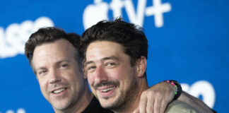 Jason Sudeikis, Oscar Isaac Sign up for Mumford & Sons In NYC