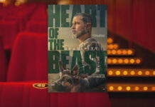 Movie display: Brad Pitt and his canine take at the wasteland in 'Middle of the Beast'